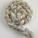 Mixed Blueface Leicester Roving- Undyed Spinning or Felting Fiber Fiber, 4.0 ounces