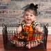 Girls Halloween baby doll dress, custom newborn to 6 HALIES HOCUS POCUS