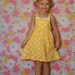 Vintage Inspired Yellow Polka Dot Swing Dress