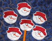 Christmas Snowman pencil toppers set of 6 Quantity discount Perfect school party treat or stocking stuffer Il_170x135