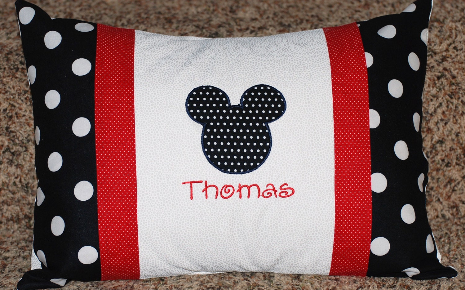 Girls or boys personalized Minnie or mickey Mouse pillowcase