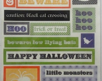 SEI Stickers -Scrapbook Embellishment - Eerie Alley Halloween