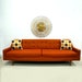 Orange Sofa Mid Century Modern Free Shipping