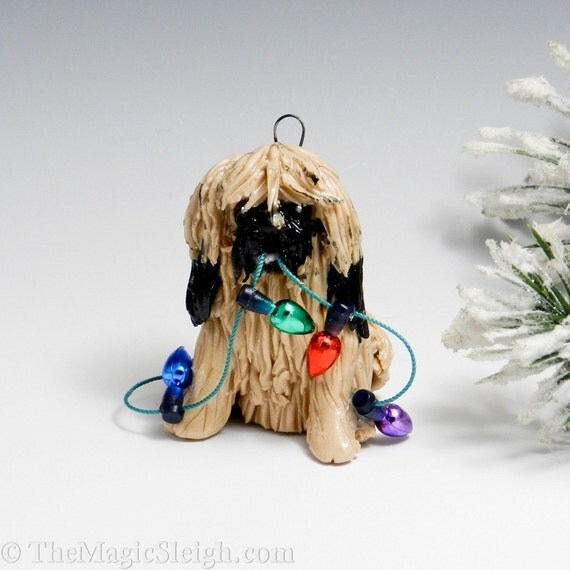 pekingese dog ornament christmas lights porcelain pekingese dog ornament christmas lights porcelain