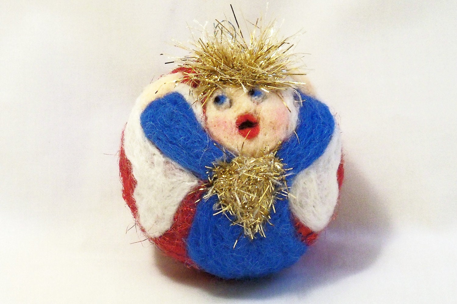 needle felted christmas ornament angel singing praises needle felted christmas ornament angel singing praises