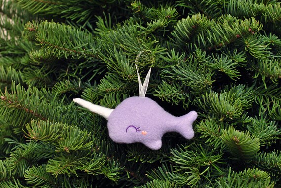 purple narwhal plush