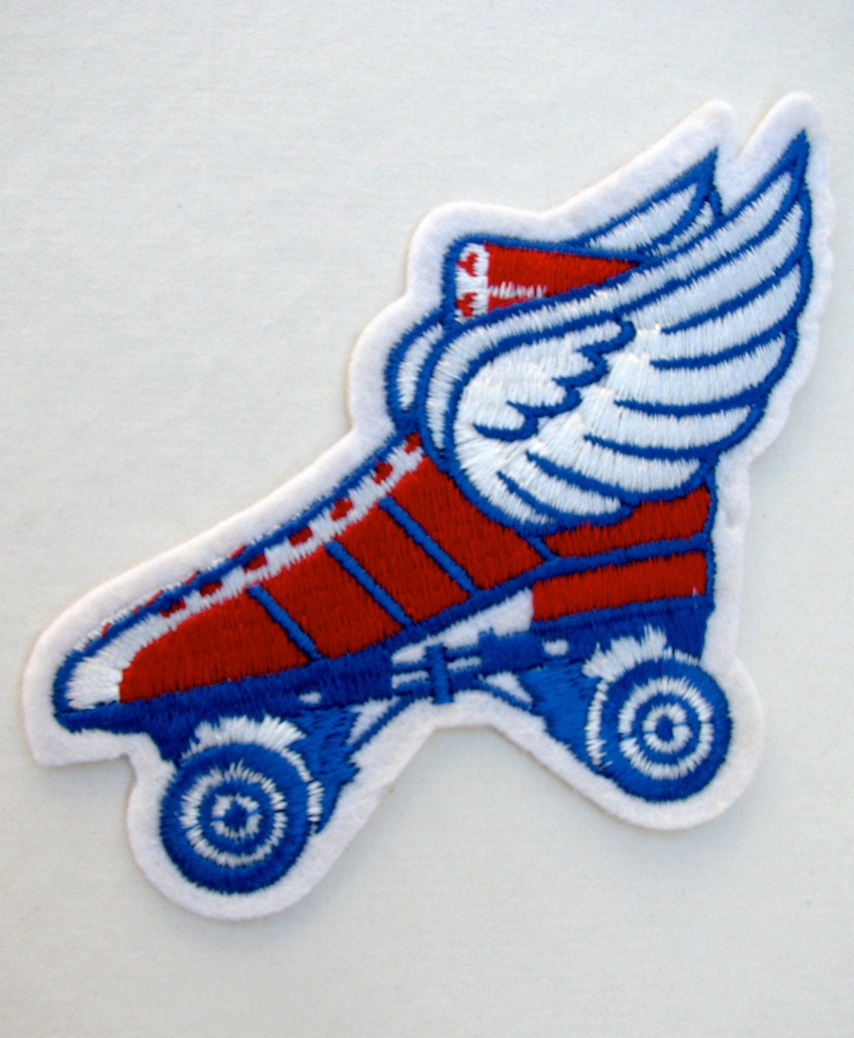 1980s Winged Skate Roller Derby Patch vintage flying