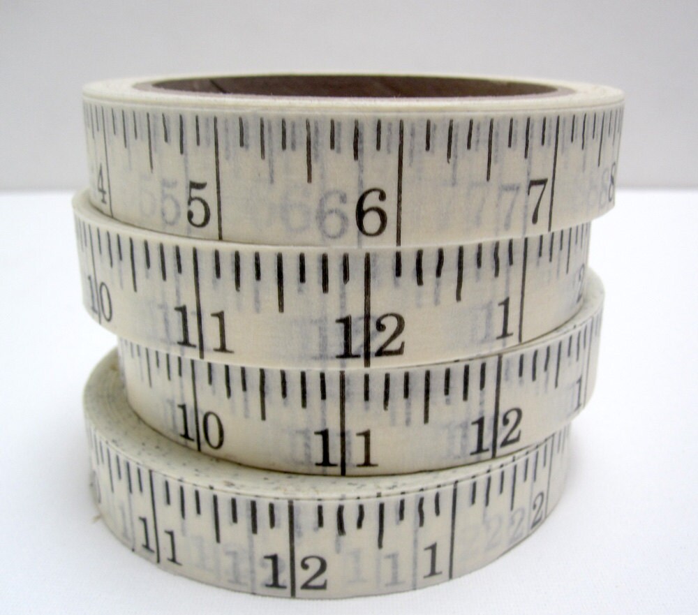 printed ruler tape by pilosale on Etsy
