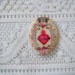 Inspirational Religious Cabochon Religious Cameo Immaculate Heart Cabochon Sacred Heart Cameo Unset 40X30mm