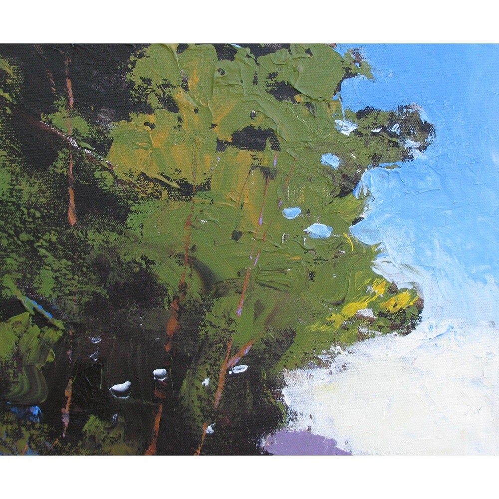 ORIGINAL landscape painting Abstract canvas by derekcollins