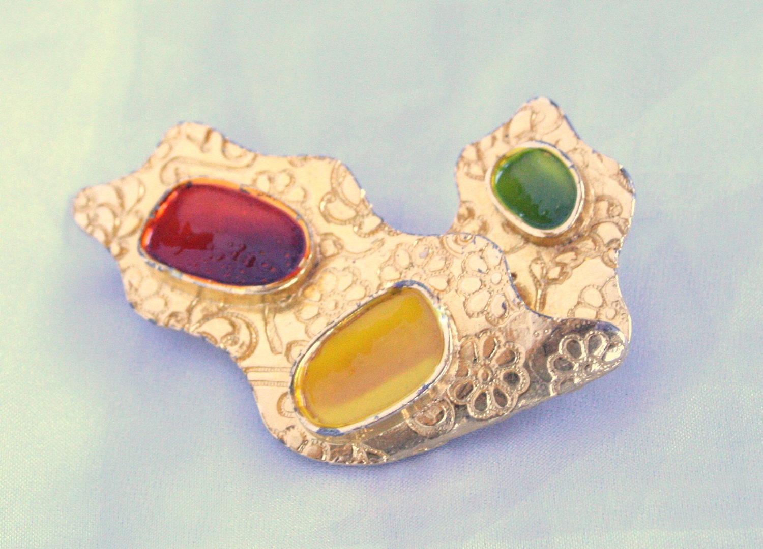 Modernist Abstract Brooch Pin Vintage by CamanoIslandVintage