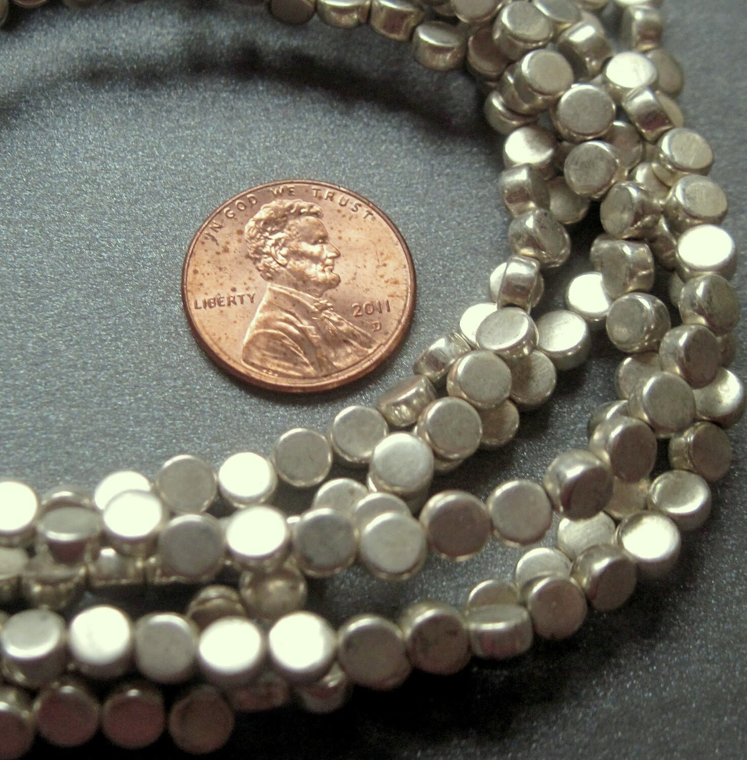 Naturally Aged Silver Plated Brass Coins NEW by ddfromscratch