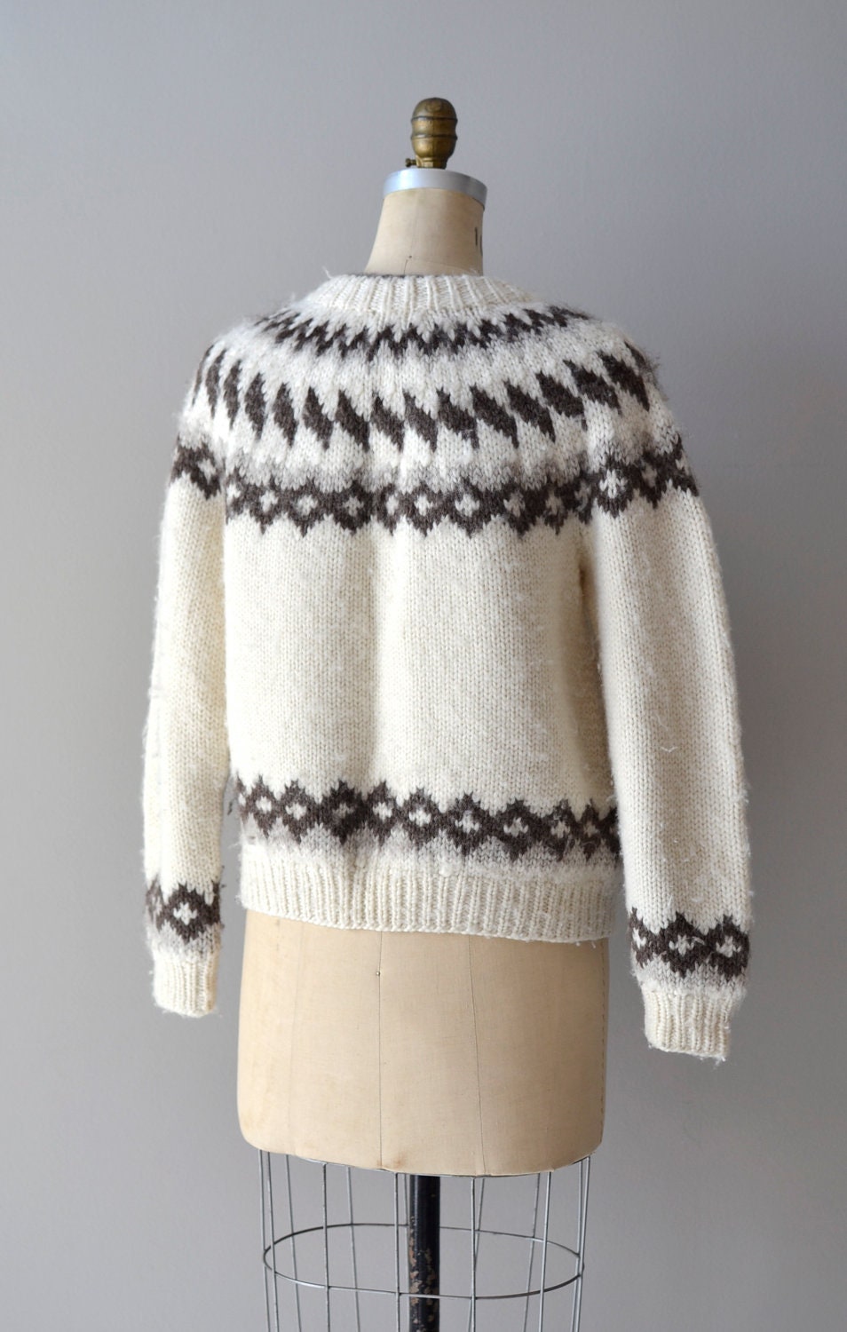 fair isle sweater / wool cardigan / Sumburgh cardigan