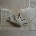 silk lavender bird with scent of lavender, raw silk brooche or pendant- wearable art