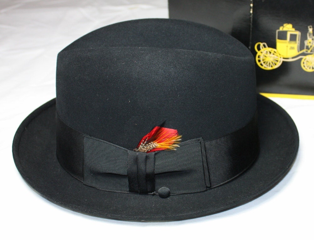 Vintage Hat Men's Homburg by Dobb's New in the