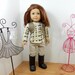 American Girl 18" doll clothes 2 pc long sleeve top and pants