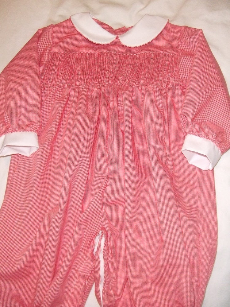 Ready To Smock Long Leg Baby Romper for Boysor Girls by pattiwalsh