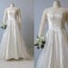 RESERVED vintage 1950s Wedding Dress / 50s Lace Wedding Gown / Lauren