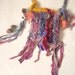 little gypsy sister patchwork - rustic handknit acorn bag
