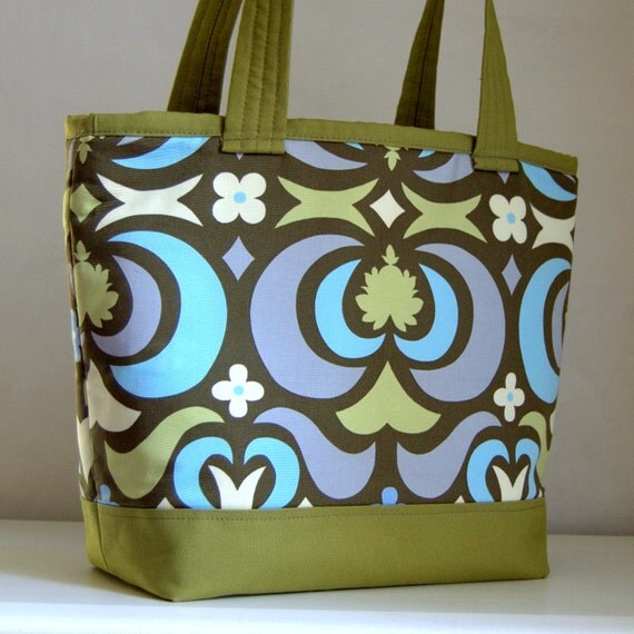 Water Lotus Fabric Tote Bag - READY TO SHIP