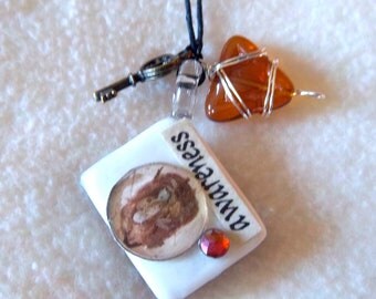 Awareness / Indomitable Healing Art Necklace, No.3