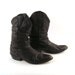 Men's Cowboy Boots Vintage 1980s Black Dingo Slouch size 10 1/2