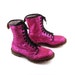 Glitter Doc Martens Vintage 1990 Magenta Pink Glitter Doc Martens Boots UK Size 9