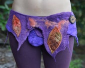 Felt Melted Autumn Leaf Pointed Fairy Pixie Belt OOAK