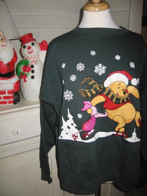 winnie the pooh ugly christmas sweater