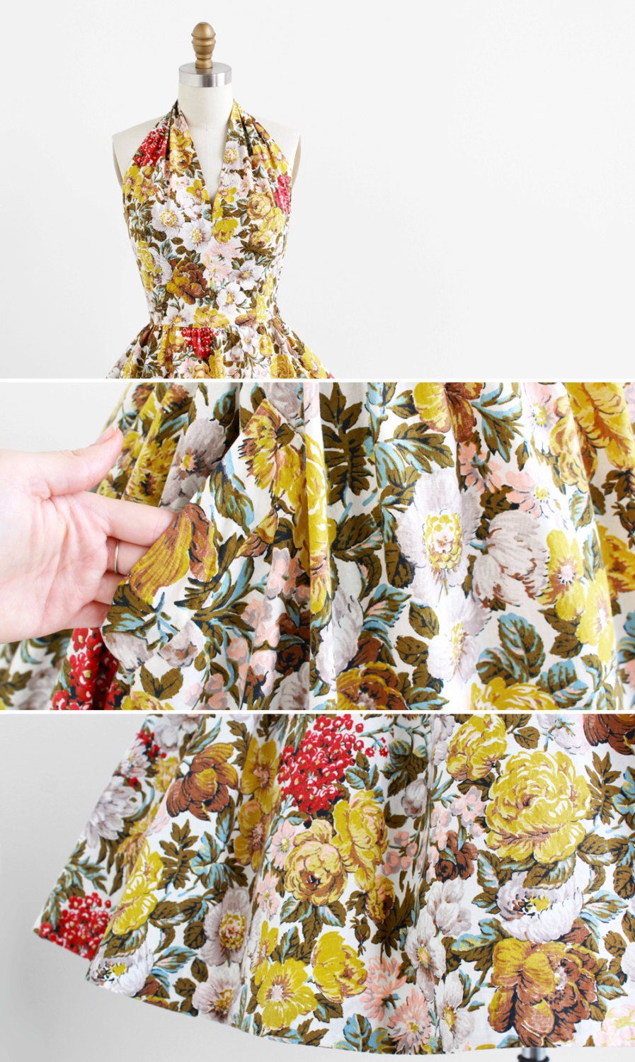 50s floral print