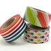 mt Washi Masking Tape - mt for kids - Colourful Stripes & Spots - Set 3
