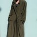 Reserved 80s Green Silk Trench Coat