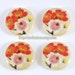 Wooden Buttons - Japanese Traditional Spring Cherry Blossom (4 in a set, D1.8CM)
