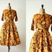 1950s dress- toni owen paisley party dress