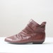 vintage leather ankle boots - size 9 1/2