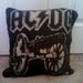 Reserved for Carla - ACDC Throw Pillow Cover DIY Rock Metal Band
