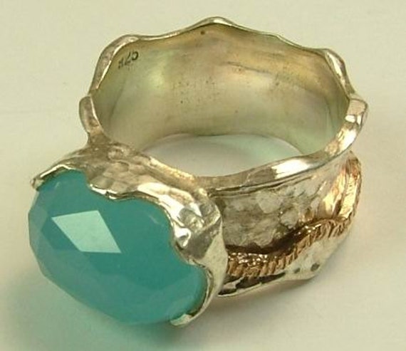 Items similar to blue-ocean-ring on Etsy