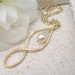 Gold Infinity Pendant Necklace Wire Wrapped White Teardrop Pearl. Ideal Gift Best Friend Necklace