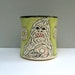 Sasquatch Mug, Green, With Bigfoot Yeti And Doughnut. Very Squatchy Coffee Cup