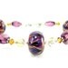 Purple Glass Bracelet, Boro Lampwork Bracelet, Autumn Bracelet, Beadwork Bracelet, Amethyst Magenta Bracelet, Beaded Bracelet Wild Berry
