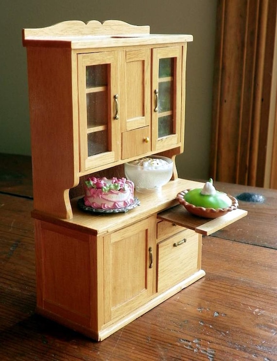 Vintage Miniature Hoosier . Dollhouse Furniture