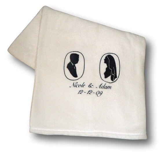 Items similar to Personalized Wedding Blanket on Etsy