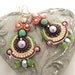 Rainbow chandelier earrings - Honorine - free shipping Valentine day