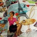 Vintage inspired Jaime Paris Pillow Pretty shoes handbags cafe Eiffeltower