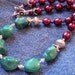 Boho Turquoise Necklace Green Turquoise Nugget Necklace Pearl Necklace Turquoise Beaded Necklace Turquoise Sterling Silver