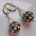 Antique Swarovski Crystal Earrings - Vintage Style Dangle Earrings Pave Crystal Earrings