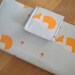Fox and Mushroom Clutch Wallet Bifold Wallet Pale Blue, Red, Orange