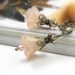 Champagne Lucite Flower Earrings, Swarovksi Earrings, Neutral Beige, Dangle Earrings, Romantic Jewelry, Victorian Style, Womens Accessories