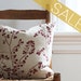 SALE red berry pillow cover