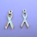 14K Goldfilled Awareness Ribbon Charms Qty 10